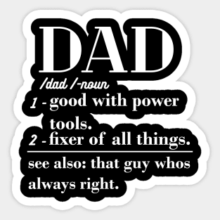 Dad Definition father day gift Sticker